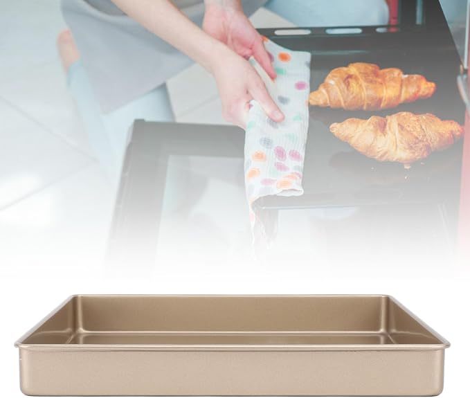 Baking Sheet Pan, Non-Stick Carbon Steel Oven Tray with Even Heat Distribution for Cookies Pastry Cupcakes, 24.5x20.8cm 28.5x28.5cm Size Sheet Pans for Home Commercial Kitchen Use - Image 8