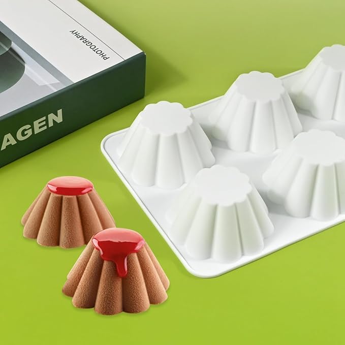 mostsom Cup Shape Silicone Mold, Non-Stick Baking Molds for Chocolate, Cake, Jelly, Dome Mousse Mould, Truffle, Ice Cube, Easy Release & Clean, Perfect for Cake & Dessert Making (H_ Cup)