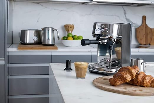 Breville BES500BSS Bambino Plus Espresso Machine, Brushed Stainless Steel | Make café-quality espresso, lattes and cappuccinos at home with this compact, semi-automatic coffee maker for home baristas - Image 8