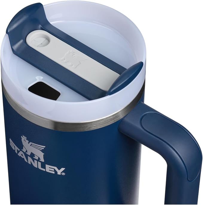 STANLEY Quencher H2.0 Flow State Tumbler, 30 oz, Dark Navy | Handle and Straw | 3-Position Lid | Cup Holder Compatible for Travel | Insulated Stainless Steel Cup | BPA-Free - Image 2