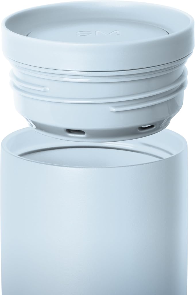 Simple Modern Insulated Travel Coffee Mug 360° Lid | 16oz | Ombré | Voyager Ceramic-Lined Insulated Stainless Steel Coffee Tumbler, Iced Coffee Cup, Mug with Lid | Fits Cupholder, Stormy Skies - Image 3