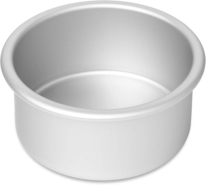 4 x 2 Inch Round Cake Pans, Set of 2 Anodized Aluminum Cake Pans Baking Tins - Image 2
