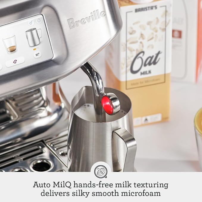 Breville BES881BTR Barista Touch Impress, Black Truffle | Enjoy cold extraction functionality for cold brew beverages with this semi-automatic espresso machine with built-in grinder - Image 7