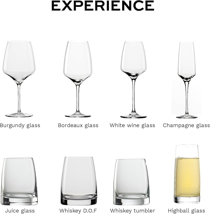 Stölzle Lausitz Highball Glasses Small Experience Set of 6, 12.25 oz – Elegant Glasses for Water Drinks & Juice – Premium Crystal Cocktail Glasses – Dishwasher & Shock-Resistant Made in Germany | Small highball and cocktail glasses for water, juice and... - Image 6