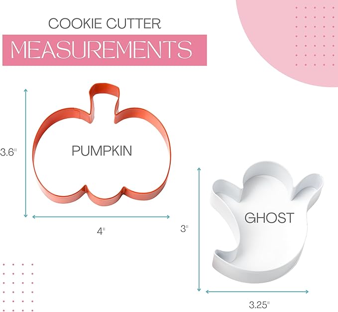 Cookie Cutter Kingdom, Halloween Cookie Cutters, 2 Pack, Stainless Steel, Beautful Coated Finish, Mold for Cakes Biscuits and Sandwiches (Halloween 2 Pack)