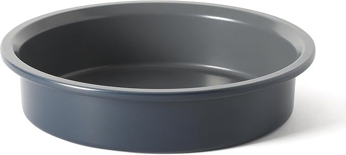 Calphalon Legacy 8 Inch Round Cake Pan, PFA Free Nonstick Bread Pan Bakeware, Heavy Gauge Steel Baking Dish for Even Heating, Oven Safe Round Baking Pan for Cakes, Brownies, Bread by Unknown