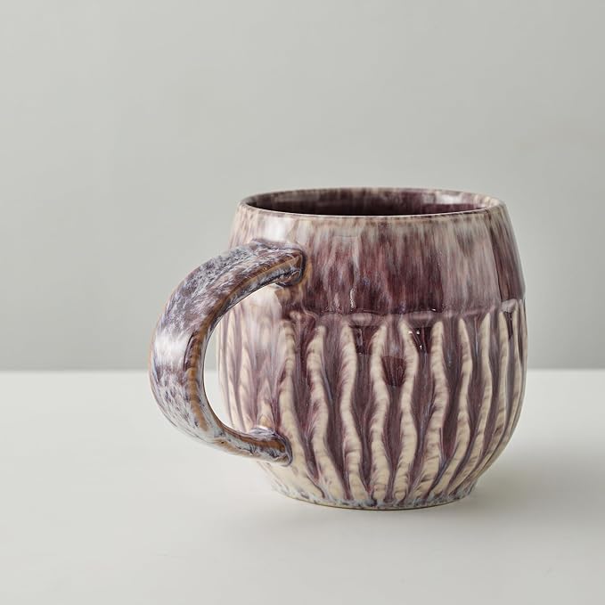 Large Ceramic Coffee Mug - 20oz Big Tea Cup, Purple | Large Tea Mug, Microwave Safe, Dishwasher Safe - Image 6