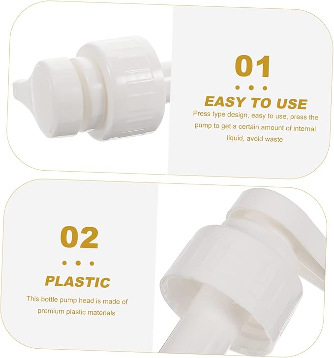 5pcs Syrup Pump Dispenser for Coffee and Condiments Universal Bottle Pump Easy Press Syrup Dispenser for Kitchen Home and Travel