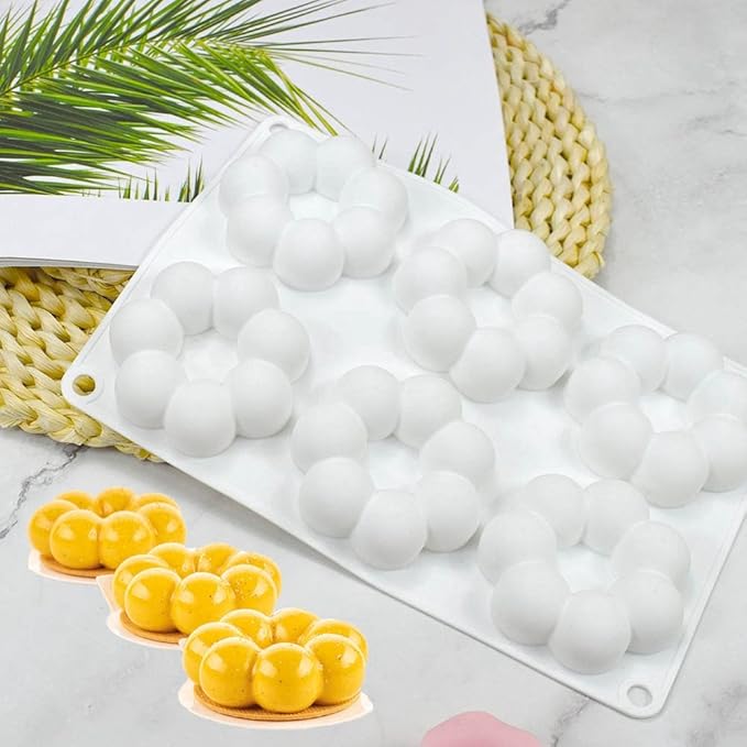 mostsom Silicone Mold Flower Shaped Silicone Donut Molds, Baking Pans, 6-Cavity Reusable Cake Maker Cookie Tray for Kitchen, Dishwasher, Oven, Microwave, Freezer Safe (Flower Donut J)