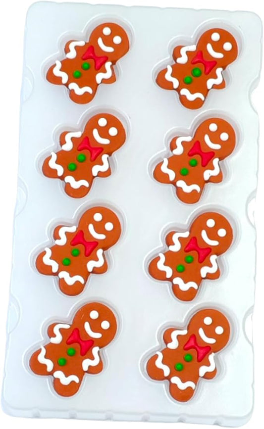 Edible Christmas Themed Gingerbread Man Sugar cake decorations, perfect Icing Cookies decro for Xmas Gingerbread House, Cupcakes, Cake, Macaron, Cookies, and Cakecicles Decorating by Clonynix