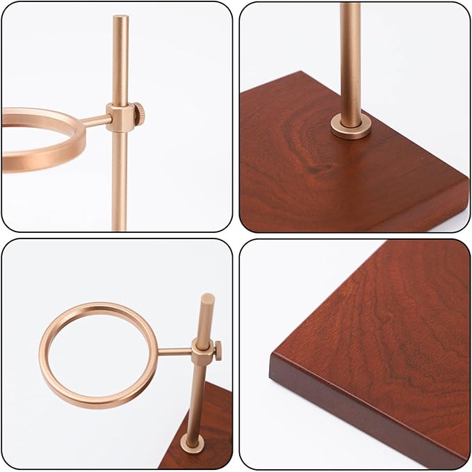 Coffee Dripper Stand Multifunction Reusable Wooden with Base Decorative Pour Over Dripper Portable Drip Coffee Stand