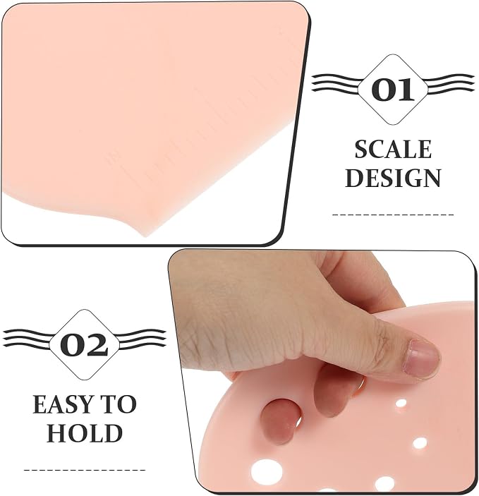 2pcs Reusable Pp Dough Scraper with Measuring Scale and Non-slip Surface, Ergonomic Design Cake Cutter for Baking Breads and Pastries in Kitchen - Image 3