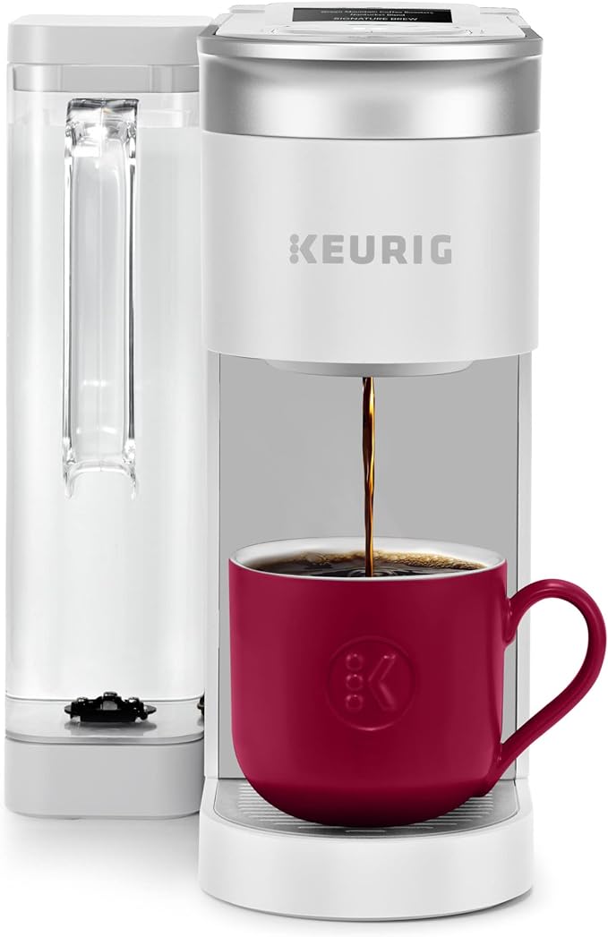 Keurig K-Supreme SMART Single Serve Coffee Maker With WiFi Compatibility, 4 Brew Sizes, And 66oz Removable Reservoir, Compatible with Alexa, White by Keurig