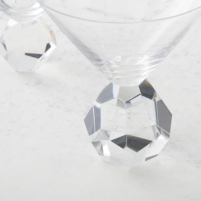 Z Gallerie Dioptre Martini Stemware Sets, Prism Bottom | Glass - Image 2