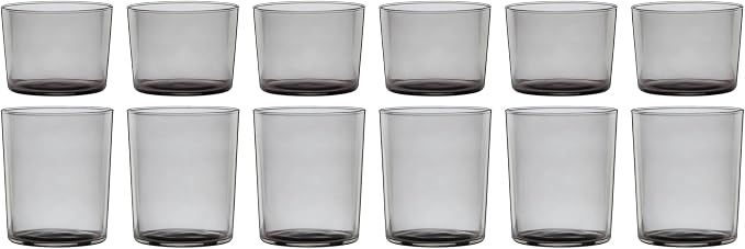 Oneida 895978 Stackables Smoke Drinkware, Set Of 12 by Oneida