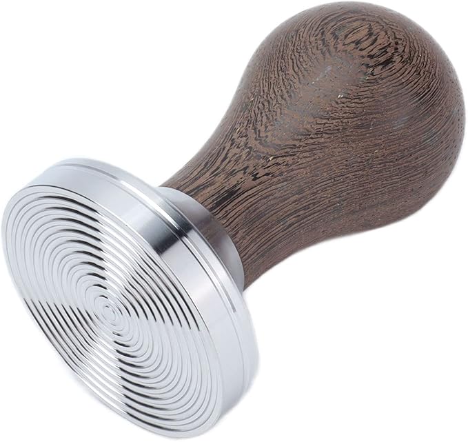 53mm Coffee Tamper Stainless Steel Coffee Powder Press Tool with Comfortable Wooden Handle for Espresso Maker Barista Home Office