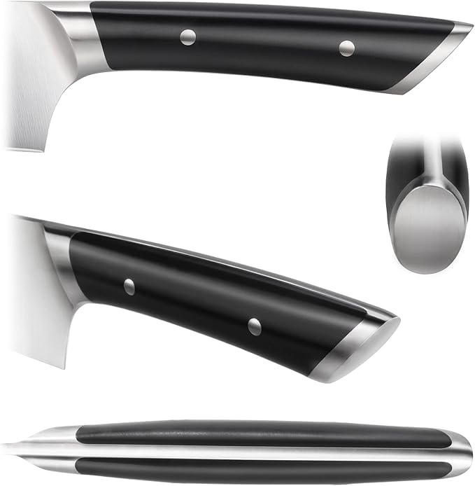 Cangshan HELENA Series German Steel Forged Cleaver Knife Block Set (3-Piece, Black)