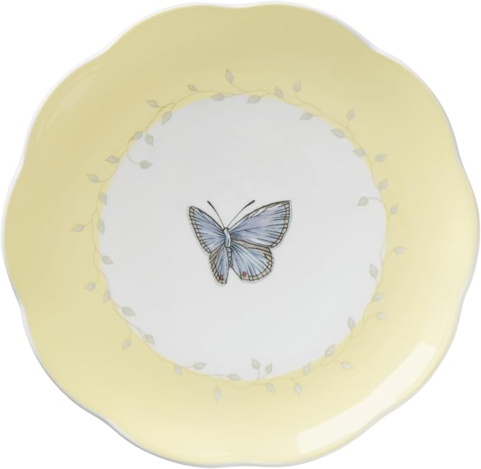 Lenox Dessert Plate Set, Lenox Butterfly Meadow Colors Collection 4-Piece Dessert Porcelain Plates Set, Service For 4, Dishwasher & Microwavable Plate, Small Plates, Home And Dining(Assorted, 4 Piece) - Image 5