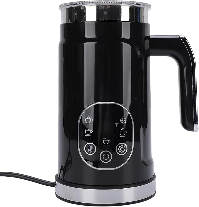 Electric Milk Frother Touch Control Adjustable Temperature Automatic Hot and Cold Milk Foam Maker