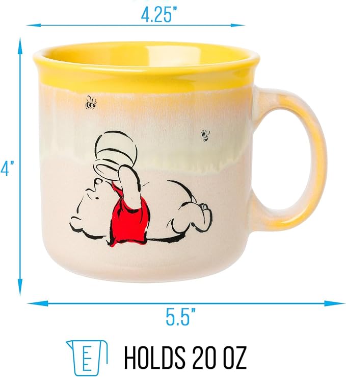 Silver Buffalo Disney Winnie the Pooh, Ceramic Camper Mug, 20oz | Cup, 0.59 Liters - Image 2