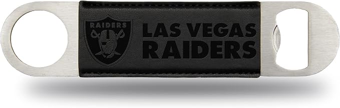 Rico Industries NFL Laser Engraved Bar Blade Faux Leather Laser Engraved Bar Blade - Great Beverage Accessory for Game Day by RicoIndustries