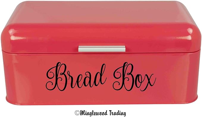 Bread Box 7.5w x 2h Label | Kitchen Organization | Die Cut Vinyl Decal | Black Fancy Font (Sticker Only) - Image 2