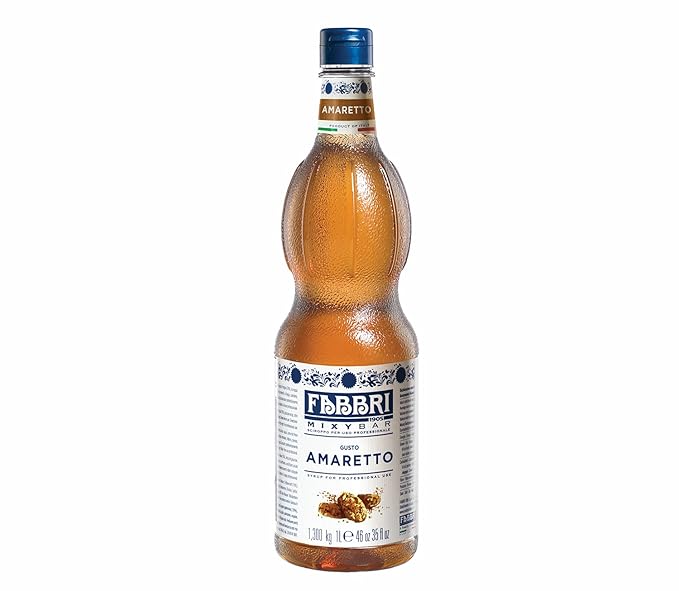 Fabbri Flavoring Syrup, Amaretto, Made in Italy, 33.8 Ounce (1 Liter)