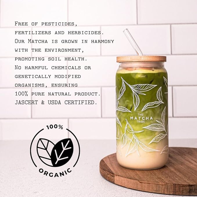 Organic Ceremonial Grade Matcha Powder – First Harvest Stone-Ground Green Tea from Uji & Kagoshima, Japan | USDA Organic | Premium Antioxidant Superfood | 30g Tin