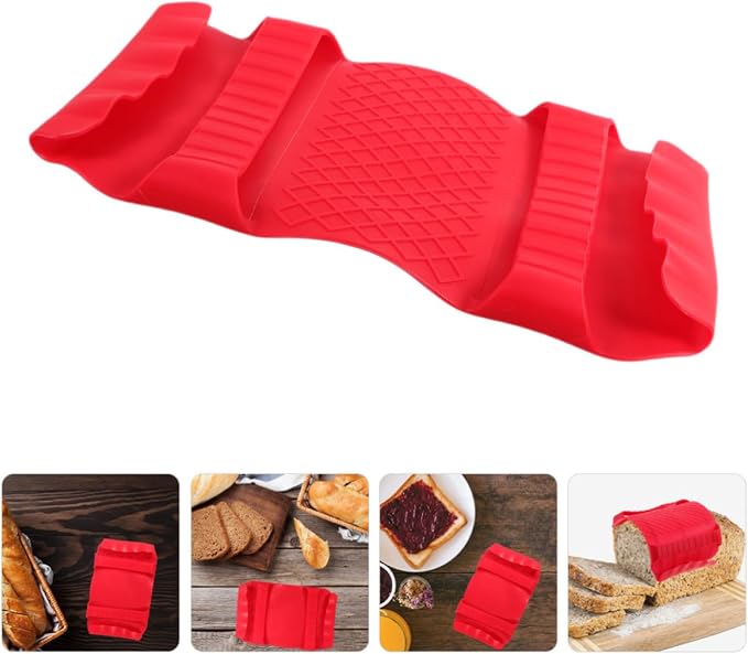 2pcs Multifunctional Bread Loaf Slicing Guide with Heat Resistant Silicone Protector for Food Preparation and Grilling Foods, Oven Compatible Kitchen Tool for Safe Bread Cutting - Image 8