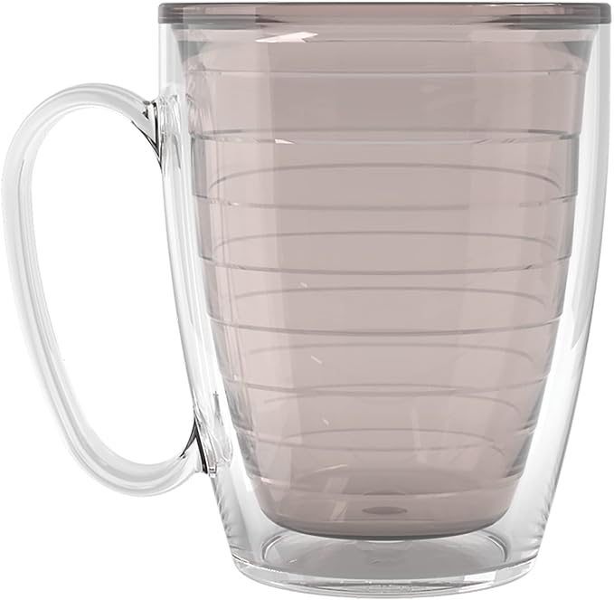 Tervis Clear & Colorful Tabletop Made in USA Double Walled Insulated Tumbler Travel Cup Keeps Drinks Cold & Hot, 16oz Mug, River Rock by TervisTumblerCompany