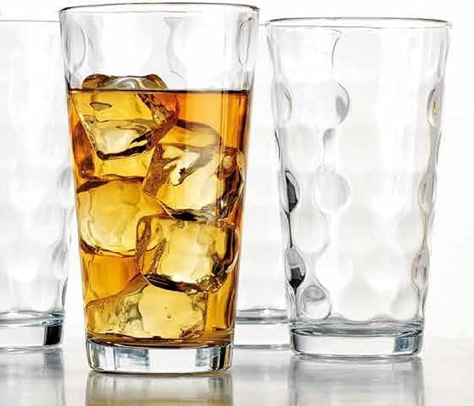 Highball Drinking Glasses Set of 10 Glass Cups by Home Essentials, 17 Oz. Glassware, for Water, Juice, Cocktails, Iced Tea - Image 9