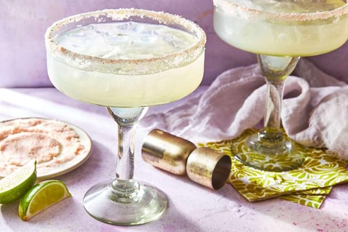 Clear Large 14 oz Margarita Glasses (set of 4), Recycled Glass, Lead-free, Toxin-Free - Image 2