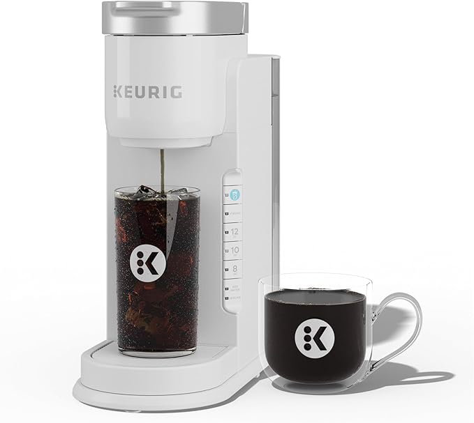 Keurig K-Iced Coffee Maker, Single Serve K-Cup Pod Iced Coffee Maker, With Hot and Cold Coffee Capabilities, Brews Any K-Cup Pod, White by Keurig