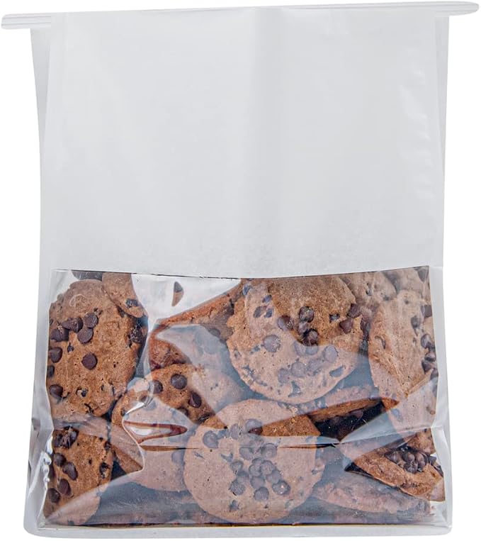 Restaurantware White Paper Cotton Tin Tie Bag, 100 Pack - Image 9