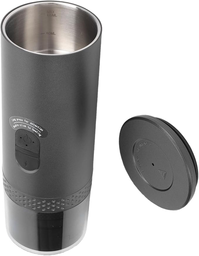 Mini Capsule Coffee Brewer, Portable Electric Maker for Car Camping - Image 8