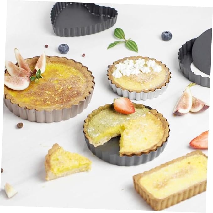 HEALLILY 2pcs Non-stick Baking Pan and Cake Molds for Tart Pizza and Steak for Home Baking and Cooking - Image 4