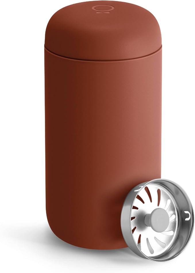 Fellow Carter Move Ceramic Lined Travel Coffee Mug 16 oz - Leak-Proof Lid | No Metallic Taste, Dishwasher Safe, Hot 12Hr Cold 24Hr, Stainless Steel Tumbler, BPA-Free, Fits Cup Holders, Sienna by Unknown