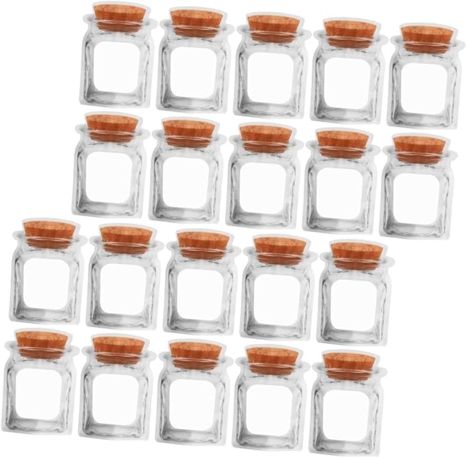 ERINGOGO 50pcs Small Self-sealing Jar Bags for Cookie Packing Decorative Food Storage Pouches Stand-up Snack Wrapping Bags Creative Design for Baked Goods and by HOME