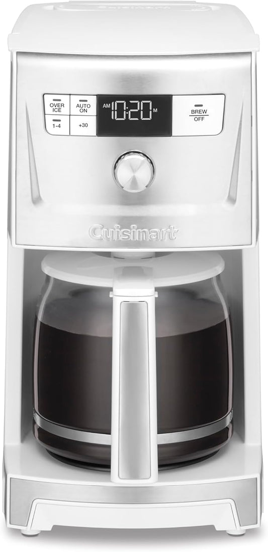 Cuisinart Coffee Maker, 14-Cup PerfecTemp Programmable Coffee Machine Glass Carafe with 1-4 Cup Setting, Brew Strength Control, Brew Pause, and Over Ice Function, White, DCC-3500W by Cuisinart