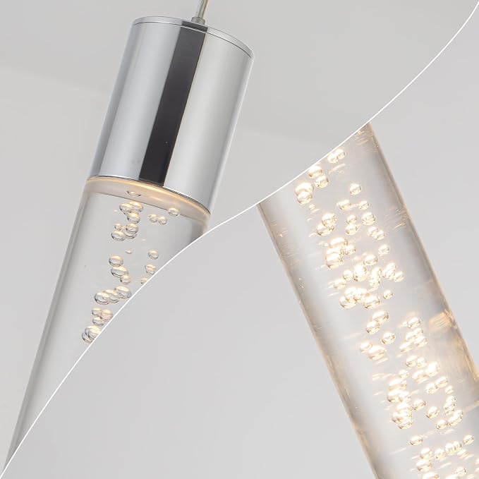 Modern LED Pendant Lights Kitchen Island Lighting,Dimmable 5CCT/2700K/3000K/3500K/4000K/5000K,Hanging Island Lights Kitchen Ceiling Lighting Fixtures,for Kitchen Dining Room (3 Pack) - Image 5