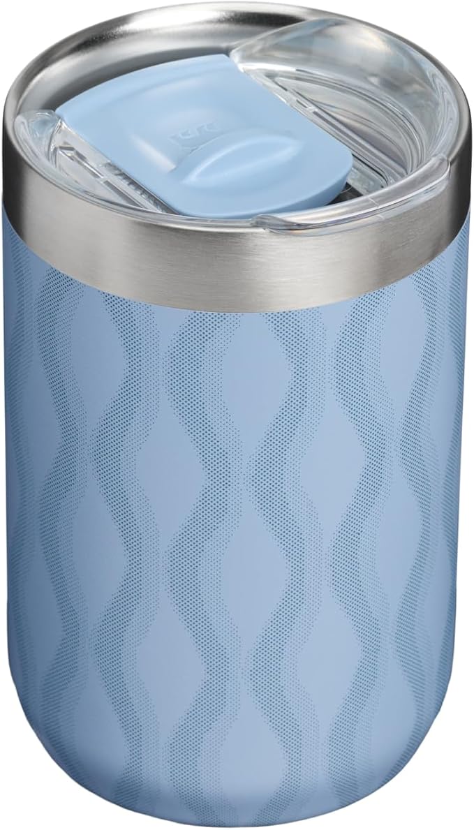 STANLEY Everyday Camp Cup 12 oz | Drink Through Lid | Cup for Coffee, Tea and Drinks | Insulated Stainless Steel | BPA-Free | Slate Blue Drift - Image 3
