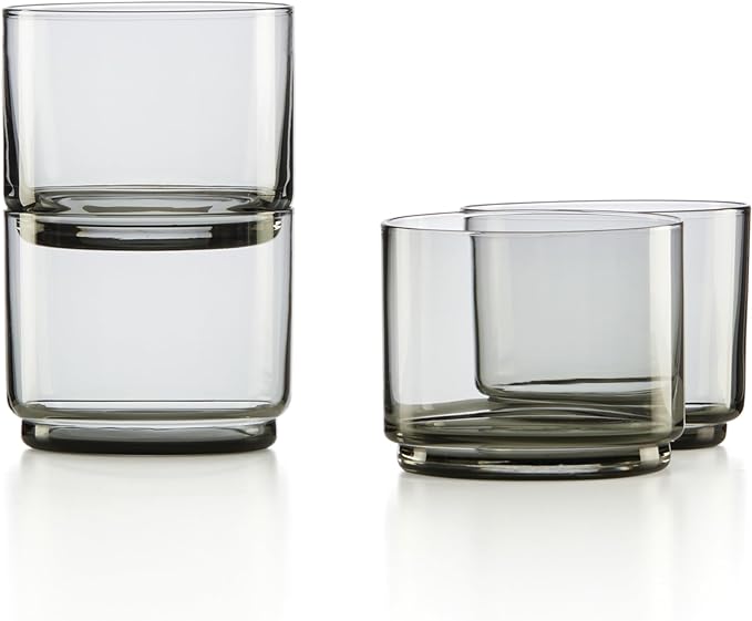 Lenox Tuscany Classics 4Pc Short Glasses, 1.10, Black by Lenox