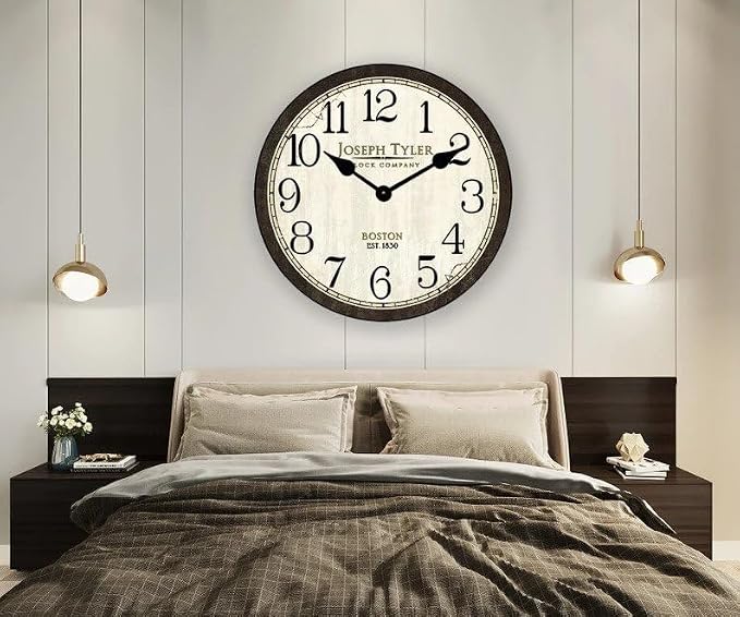 Merchantile Wall Clock, Available in 8 Sizes, Most Sizes Ship 2-3 Days, Whisper Quiet. - Image 3