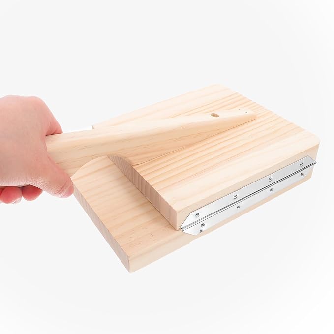 VALICLUD Wooden Dumpling Press Tool for Dumpling Dough and Noodle Making Easy to Use Sturdy Kitchen Accessory for Home and Pastry Dough Preparation - Image 4