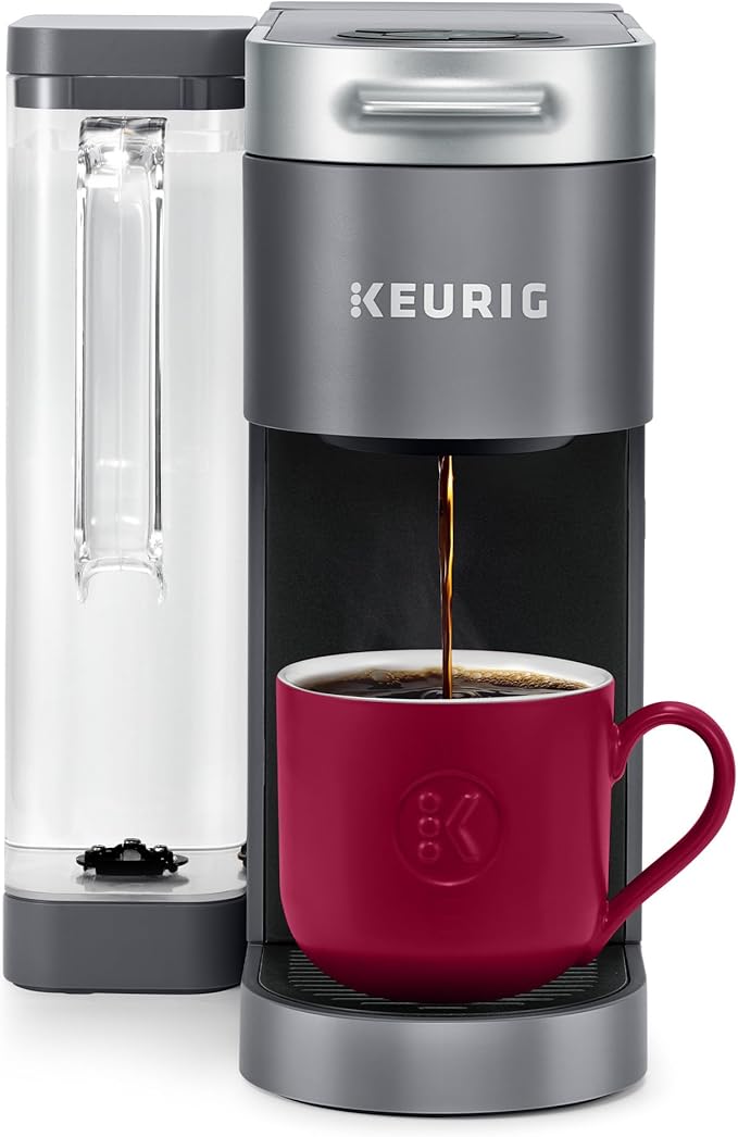 Keurig K-Supreme Single Serve K-Cup Pod Coffee Maker, MultiStream Technology, 4 Brew Sizes, 66oz Dual-Position Removable Reservoir, Gray | MultiStream Technology, 4 Brew Sizes, Dual-Position Removable Reservoir by Keurig