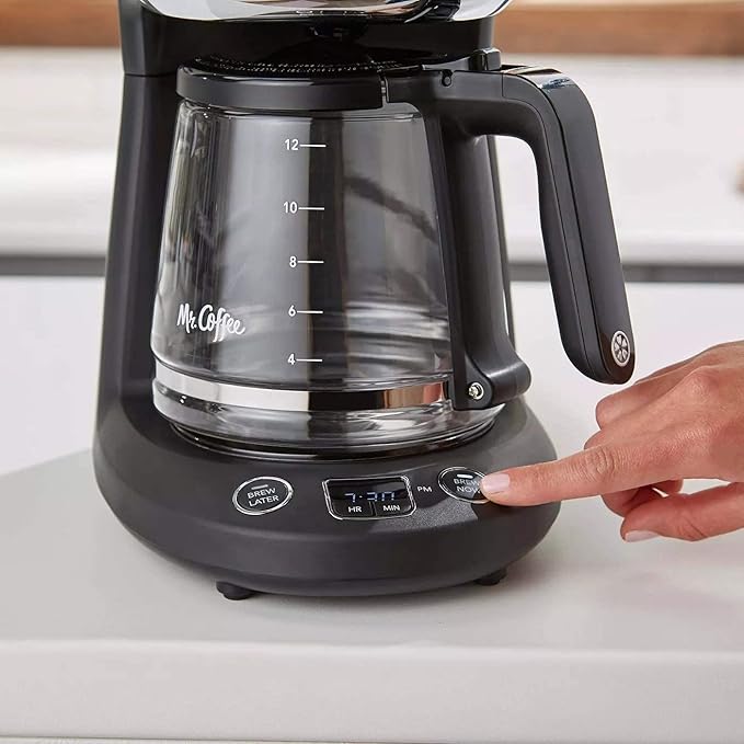 Mr. Coffee® 12-Cup Programmable Coffeemaker, Brew Now or Later - Image 3