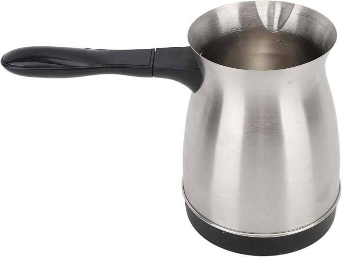 Jiawu 600ml Electric Turkish Coffee Maker Stainless Steel, Multifunctional Coffee Machine for Tea Milk, Ergonomic Anti Scald Handle, 600W Fast Brewing 5-6 Cups - Image 2