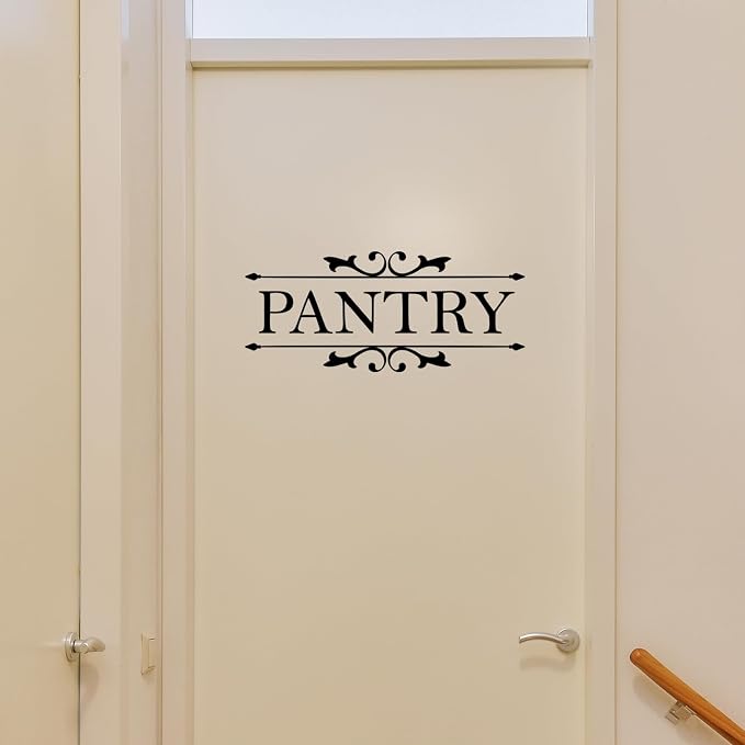 Pantry Vinyl Wall Decal Sticker Art Decal for Pantry Room Door Home Decoration - Image 3