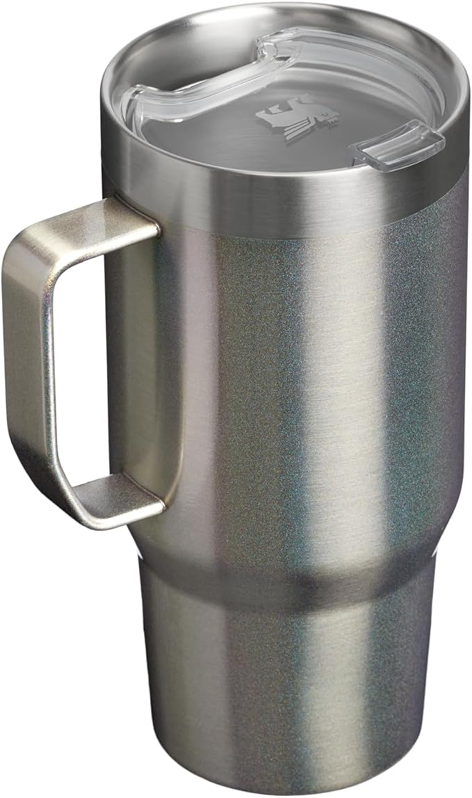 STANLEY The Everyday Suburban Mug | 24 oz | Drink Through Lid | Cup for Coffee, Tea and Drinks | Insulated Stainless Steel Coffee Mug | BPA-Free | Steel Shimmer - Image 3