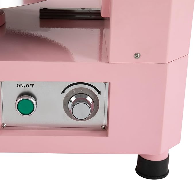 Cake Decorating Coating Machine with Graduated Scraper, 0-200RPM Rotating Speed Cream Spreading Automatic Frosting Turntable for 4-12inch Cakes (Pink)
